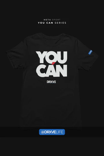 Black YOU CAN Goal Shirt by DRXVE
