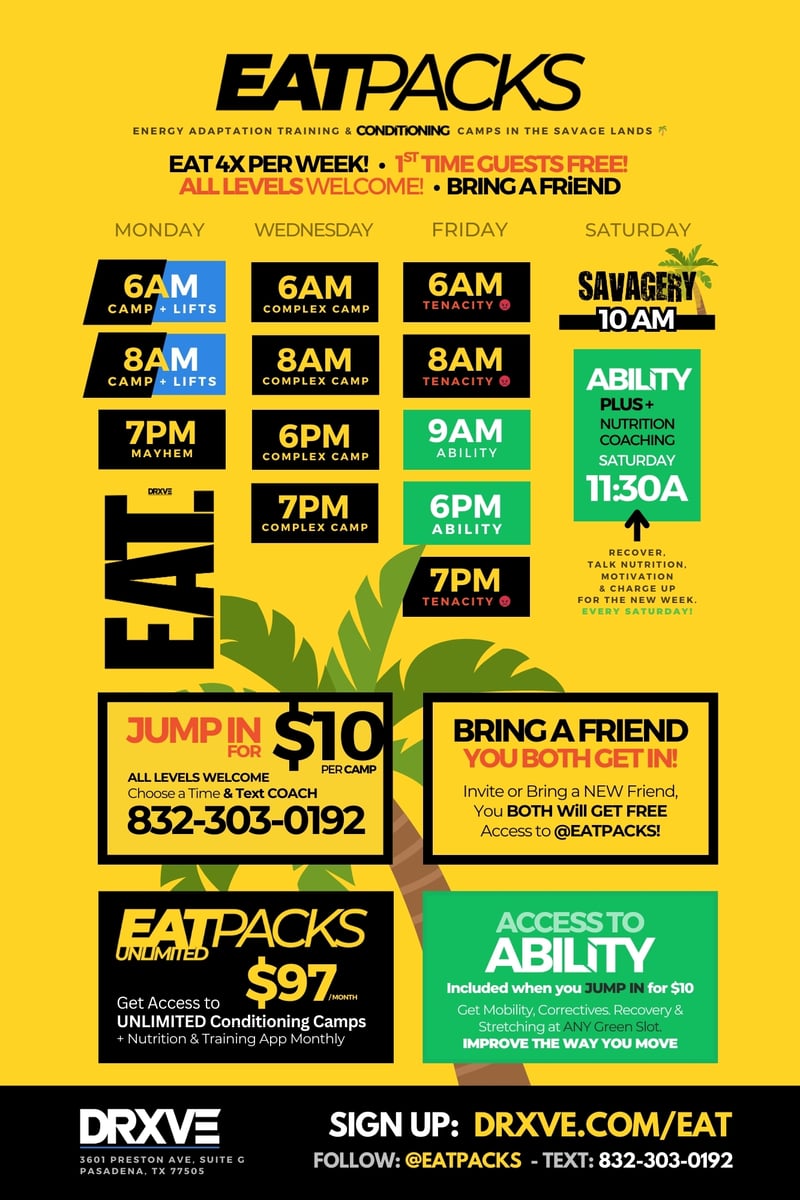 SCHEDULE EATPACKS SUMMER 2025X