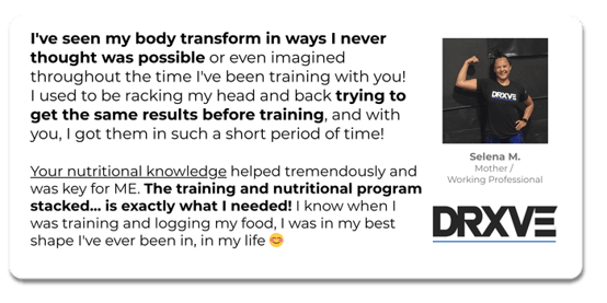 Body Recomposition Progress - Selena Training in Savage Lands pasdena tx - drxve