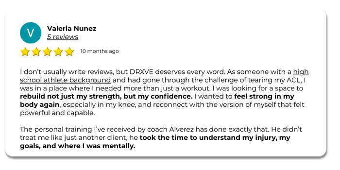 DRXVE Training Review - Vale