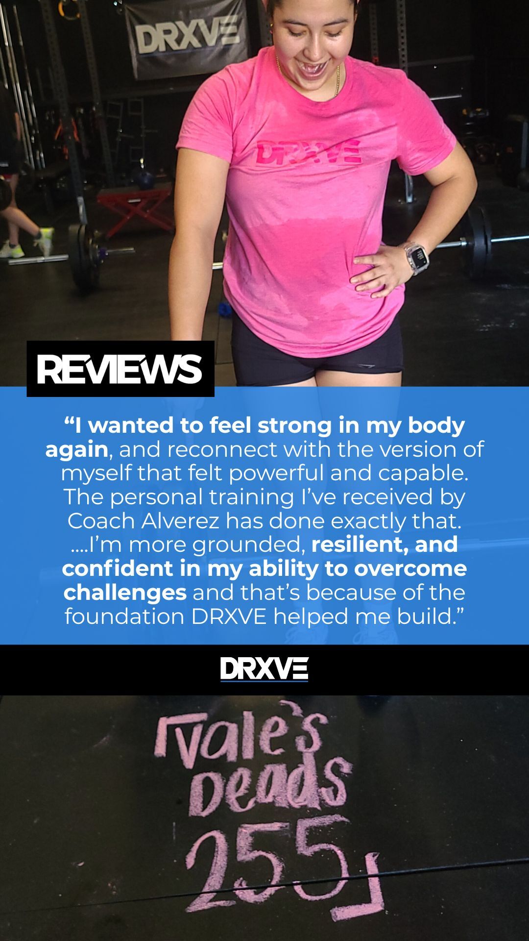 VALERIA TRAINING REVIEW PROGRESS - DRXVE PASADENA TX